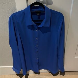 J. Jill Blue Button-Up Blouse